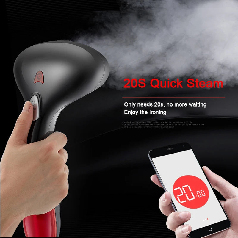 Home Hand Garment Iron Steamer for Clothes Travelling Portable 1500W Powerful Fabric Steam Iron Generator Household Cleaner Luckima Store