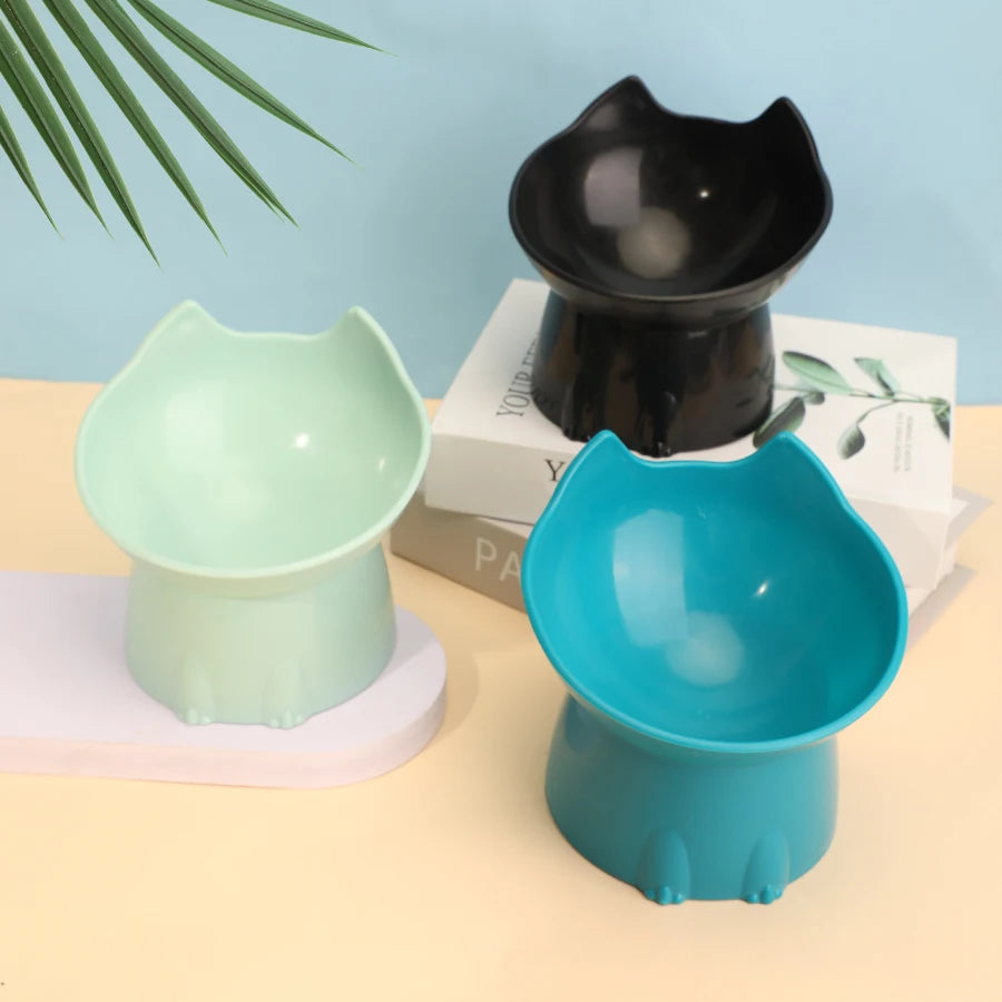 1pc Anti-Tip Plastic Raised Pet Feeding Dish Shop1103816215 Store