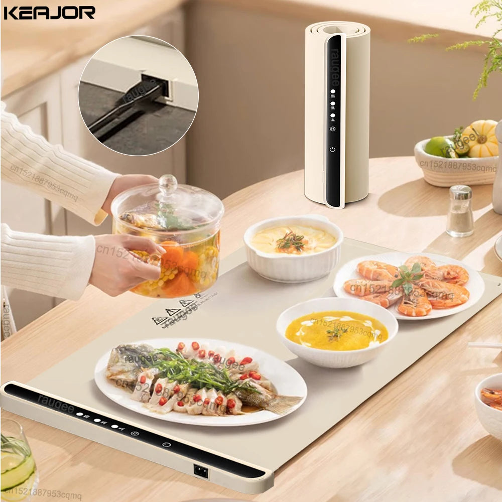 Portable Food Warmer Tray – Keeps Every Bite Warm at the Table RAUGEE Direct Store