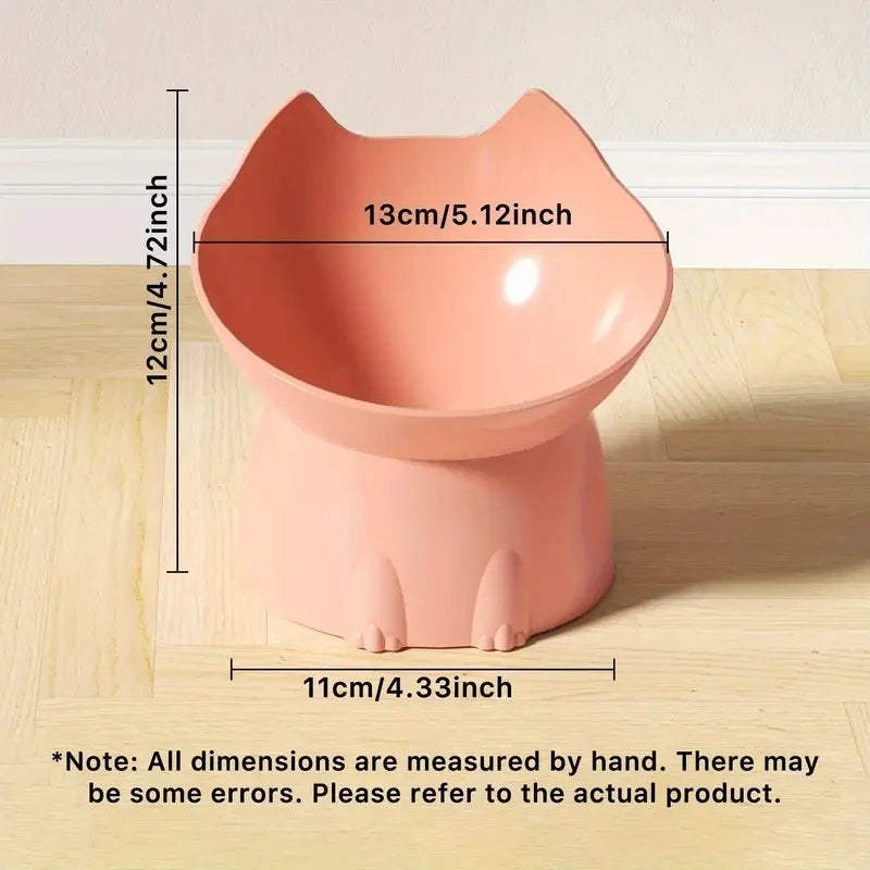 1pc Anti-Tip Plastic Raised Pet Feeding Dish Shop1103816215 Store