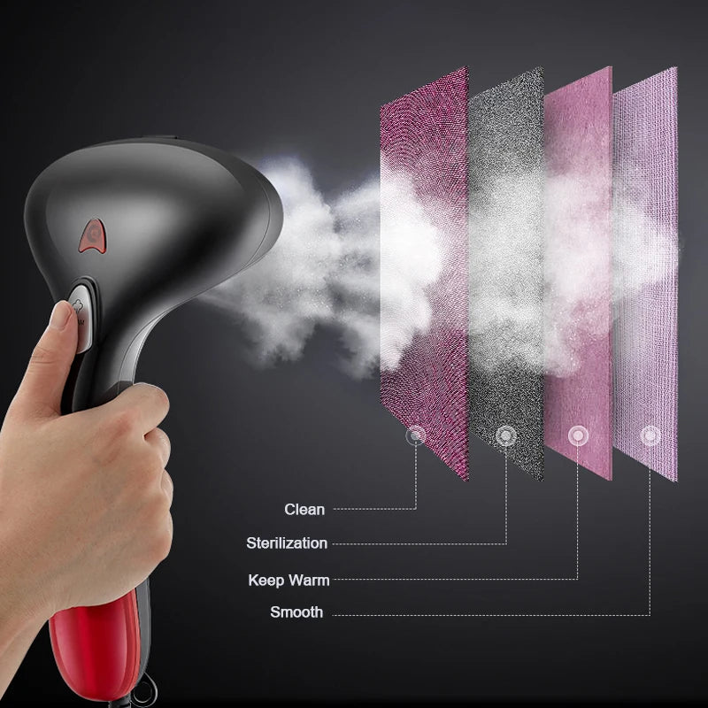 Home Hand Garment Iron Steamer for Clothes Travelling Portable 1500W Powerful Fabric Steam Iron Generator Household Cleaner Luckima Store