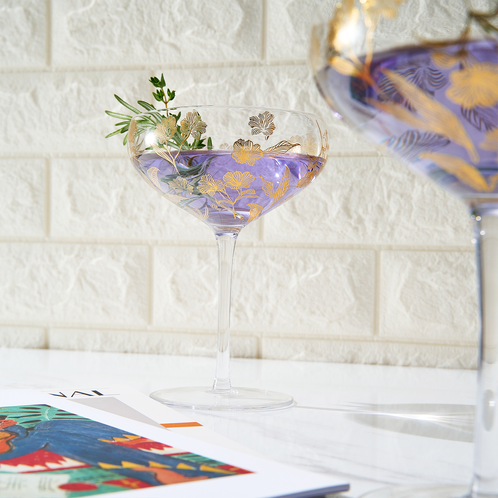 Trevi Champagne Coupe, Cocktail Glassware, Set of 2 Khen Site