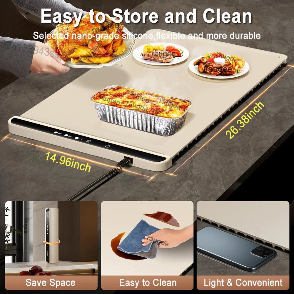 Portable Food Warmer Tray – Keeps Every Bite Warm at the Table RAUGEE Direct Store