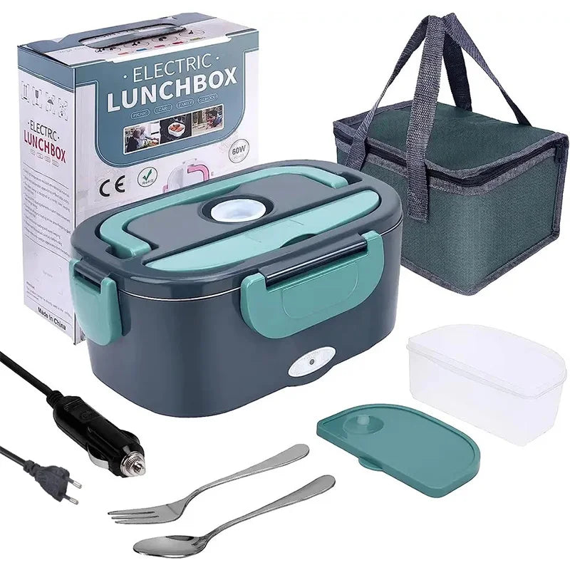 1.5 L 60W Electric Lunch Box Food Warmer Portable Food Heater for Car Or Home - Leak Proof, Lunch Heating Microwave for Truckers Shop1103837750 Store