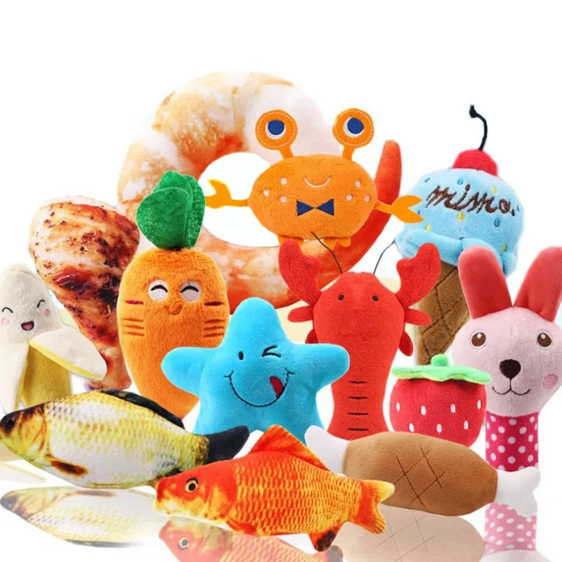 Fleece Bone Chew Toys DOGGYZSTYLE Lifestyles Store