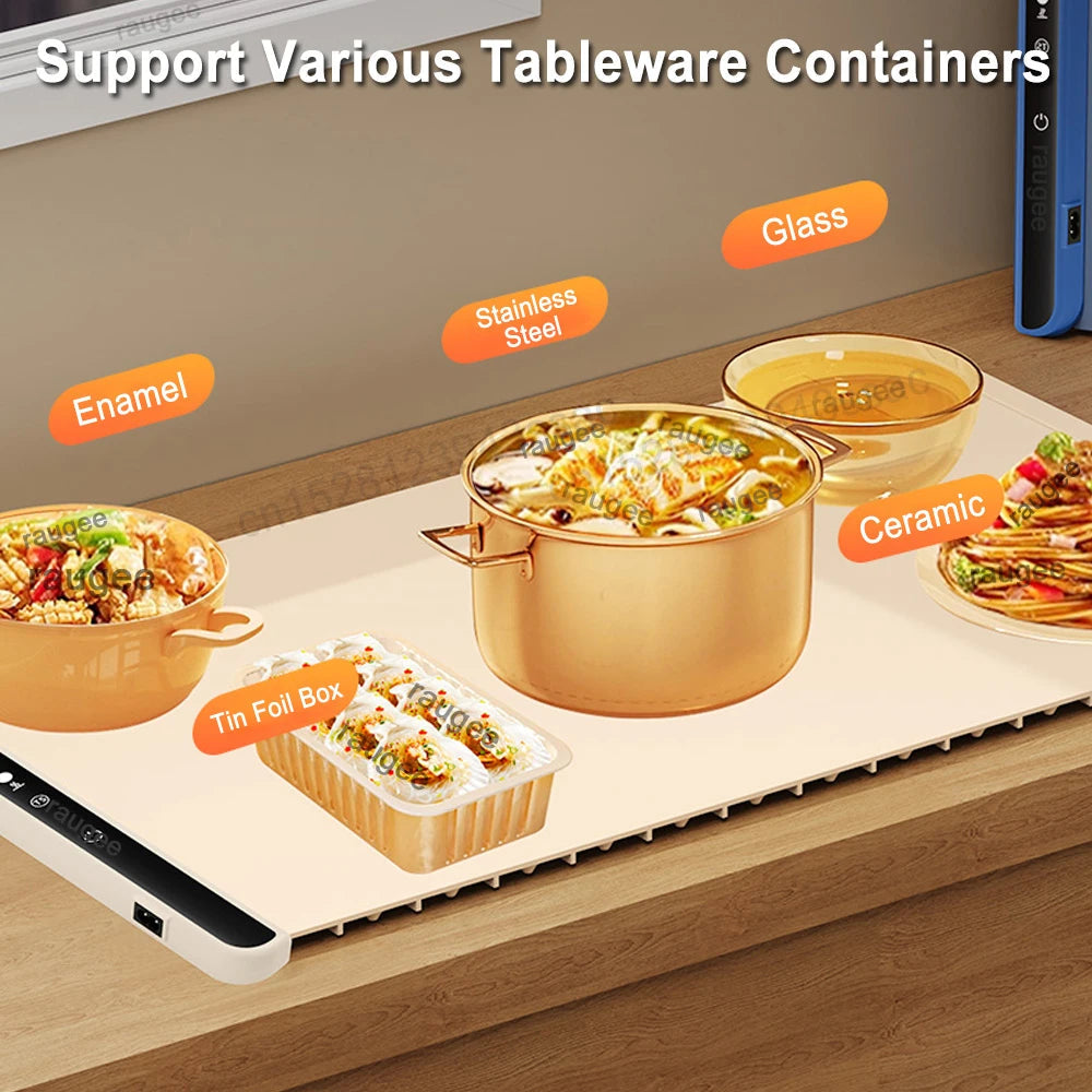 Portable Food Warmer Tray – Keeps Every Bite Warm at the Table RAUGEE Direct Store