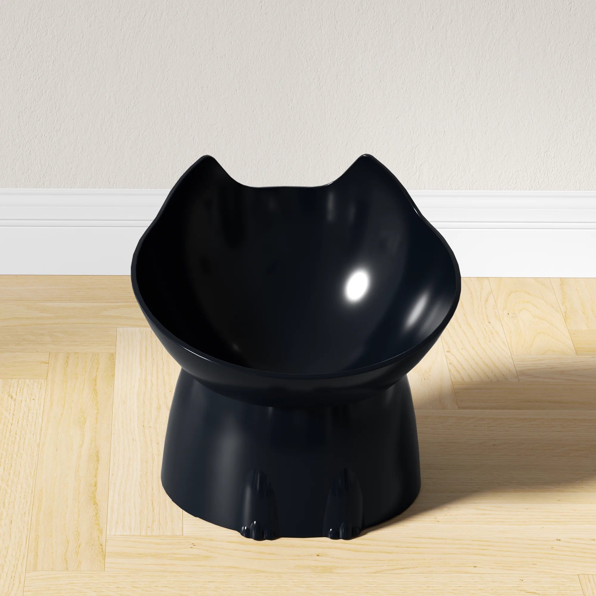 1pc Anti-Tip Plastic Raised Pet Feeding Dish Shop1103816215 Store