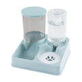 Automatic Cat Feeder Water Dispenser Set, 2 In 1 Tilted Automatic Pet Food And Water Feeder Gravity Food Feeder and Waterer oakeer Official Store