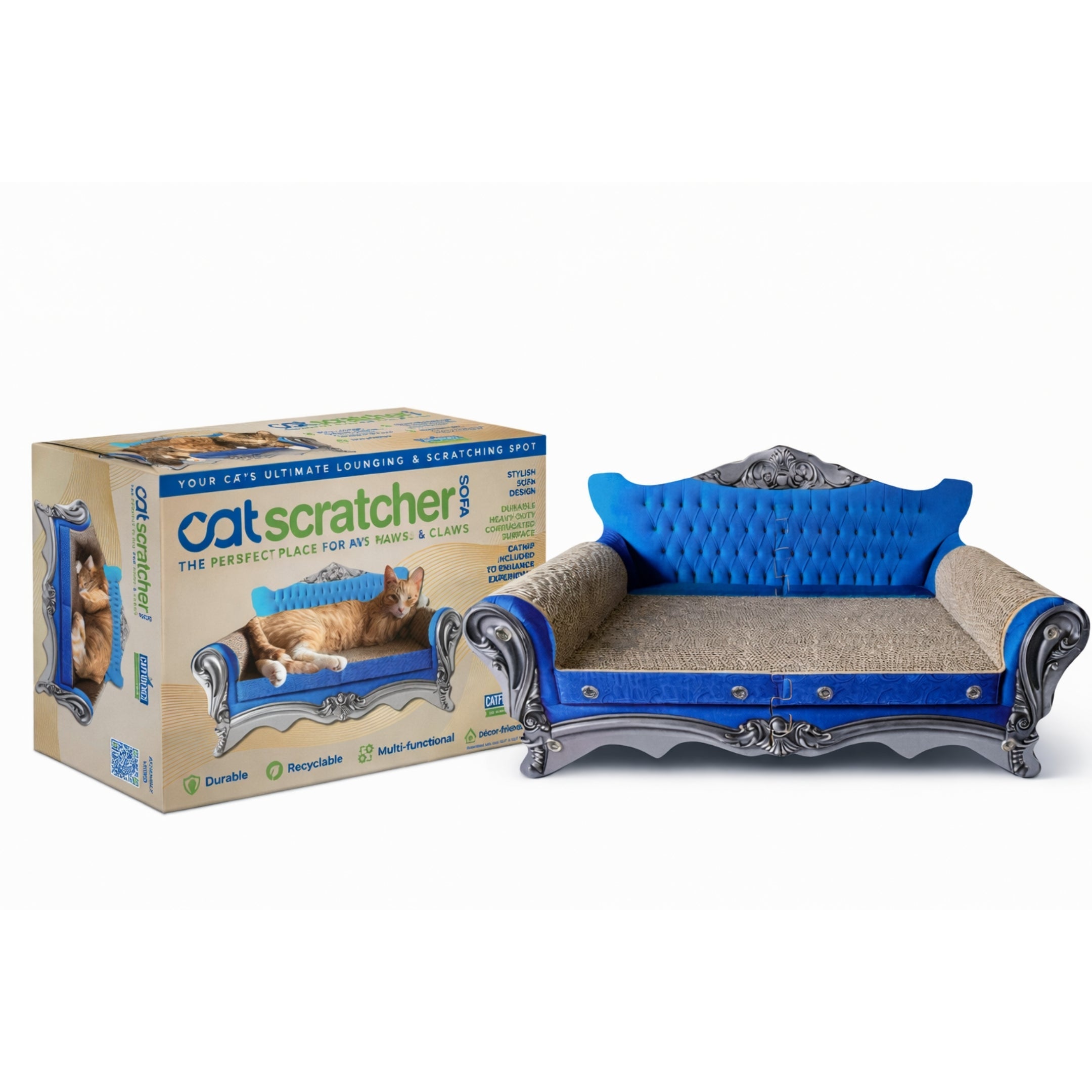 Catfidence® Cat Scratcher Sofa The Original Poop Bags®️
