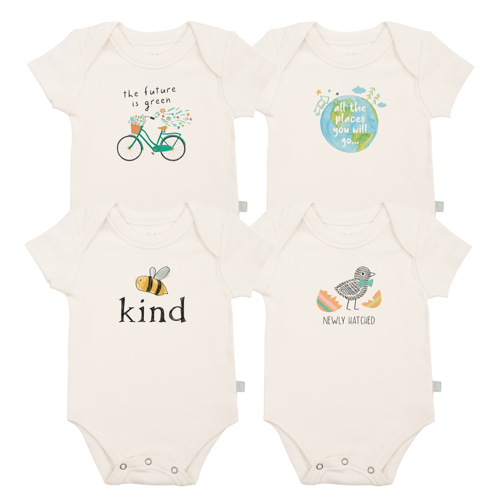 graphic bodysuit set | spring 4 pack + 1 free Finn + Emma