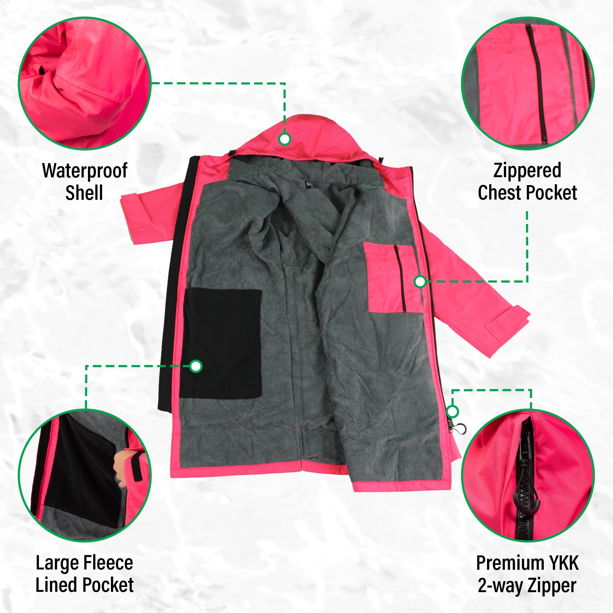 Kids Swim Parka Ages 4-8 COR Surf