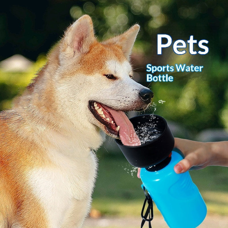 Squeezable Dog & Cat water bottle Pet Zen