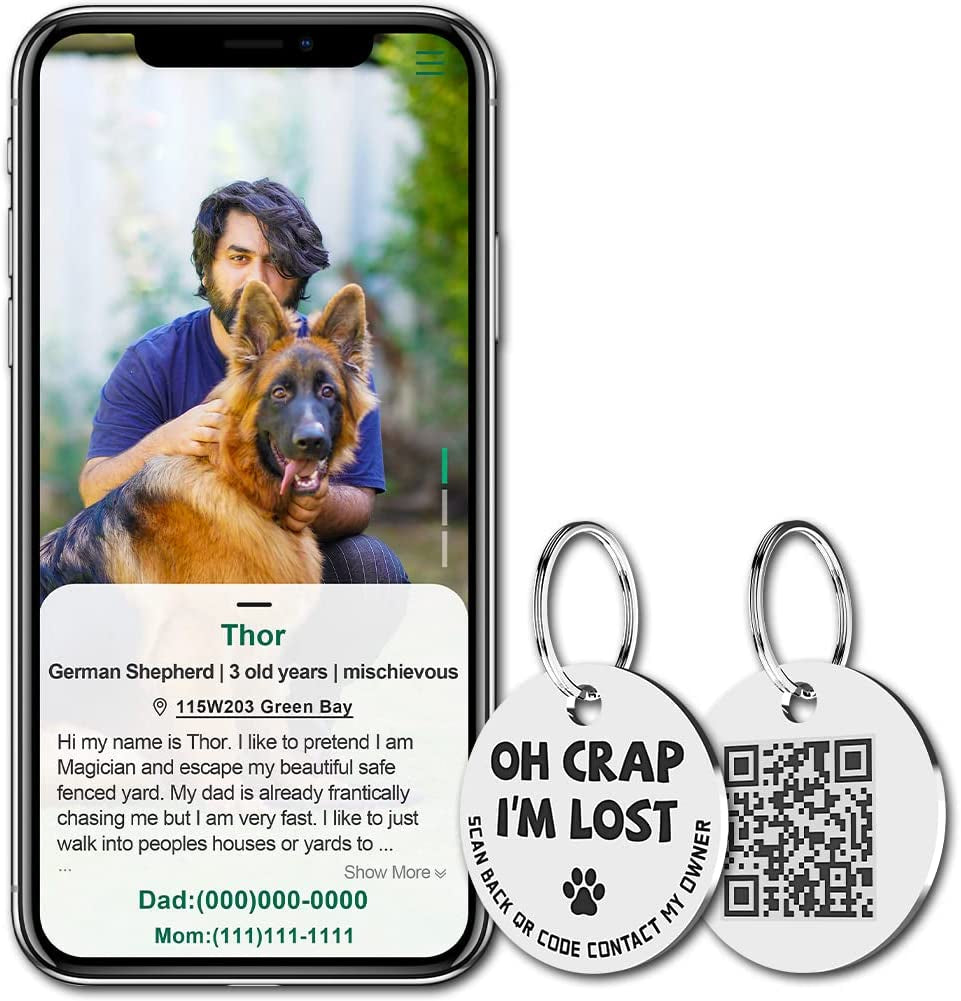QR Code Pet Tags MJ's Pet Closet