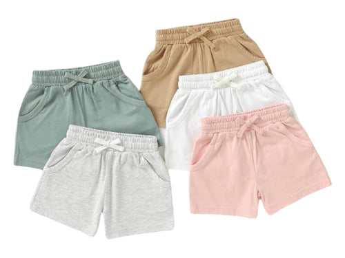 Neutral Shorts with pockets Little Organic Company