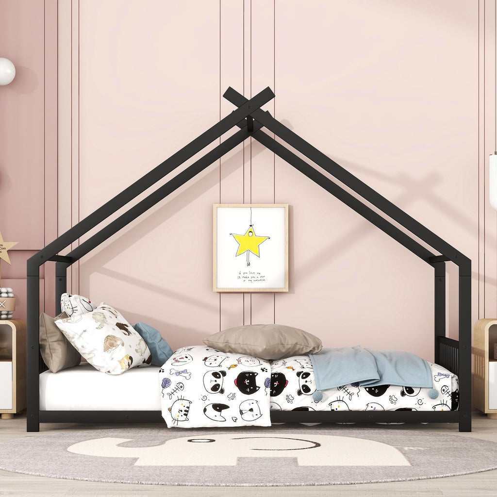 Metal House Bed Unique Piece Furniture