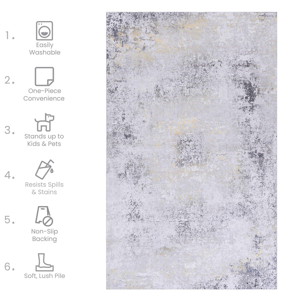 Maval - Stunning Washable Runner Rug Unique Piece Furniture