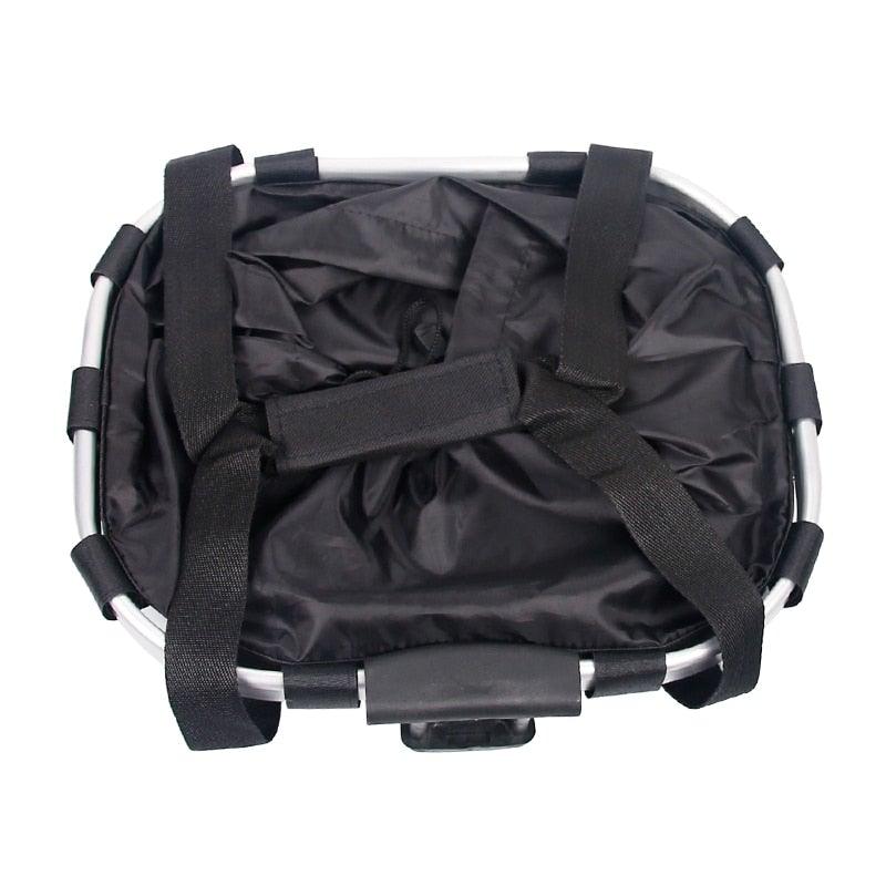 Bicycle Basket Handlebar Cycling Carryings Holder Bike Riding Pouch Cycle Biking Front Baggage Bag Load Bike Basket Detachable Bicycle Basket Folding Small Pet Cat Dog Carrier Front Handlebar Basket For Most Mountain Bikes And Bicycles Easy Install Stevvex