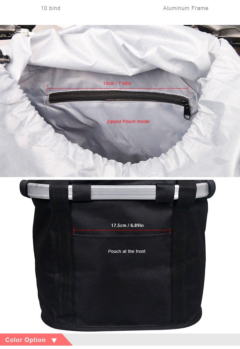 Bicycle Basket Handlebar Cycling Carryings Holder Bike Riding Pouch Cycle Biking Front Baggage Bag Load Bike Basket Detachable Bicycle Basket Folding Small Pet Cat Dog Carrier Front Handlebar Basket For Most Mountain Bikes And Bicycles Easy Install Stevvex
