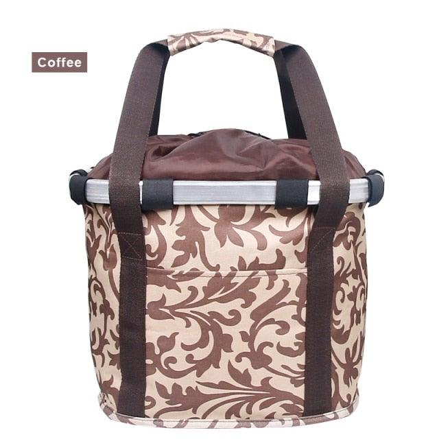 Bicycle Basket Handlebar Cycling Carryings Holder Bike Riding Pouch Cycle Biking Front Baggage Bag Load Bike Basket Detachable Bicycle Basket Folding Small Pet Cat Dog Carrier Front Handlebar Basket For Most Mountain Bikes And Bicycles Easy Install Stevvex