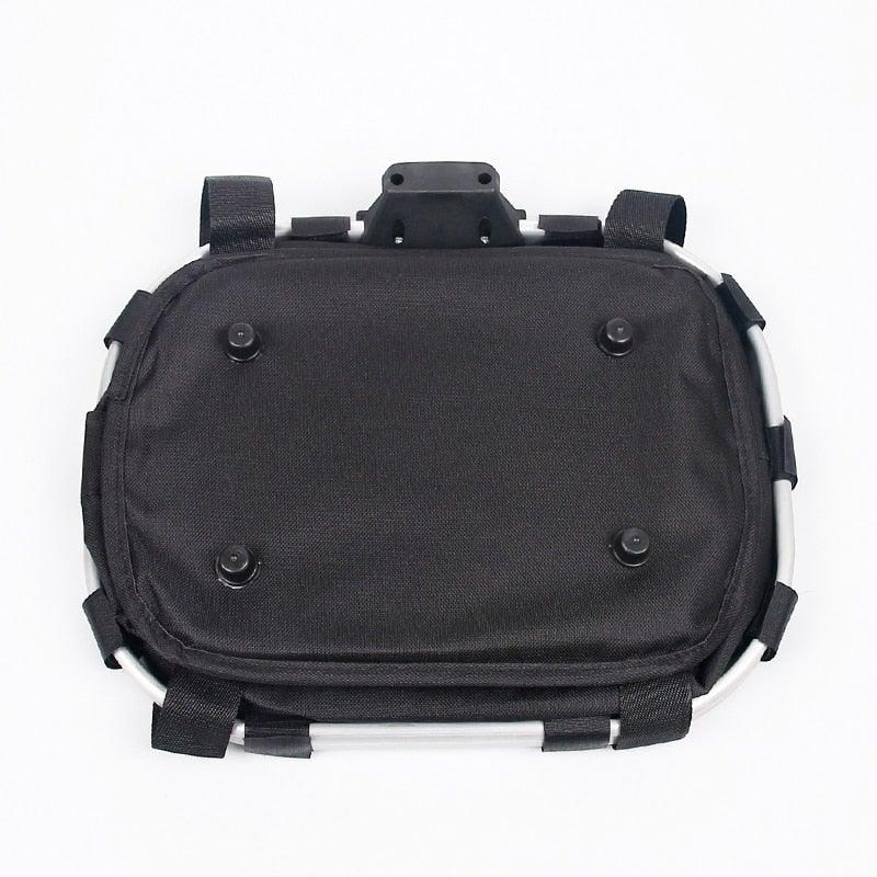 Bicycle Basket Handlebar Cycling Carryings Holder Bike Riding Pouch Cycle Biking Front Baggage Bag Load Bike Basket Detachable Bicycle Basket Folding Small Pet Cat Dog Carrier Front Handlebar Basket For Most Mountain Bikes And Bicycles Easy Install Stevvex