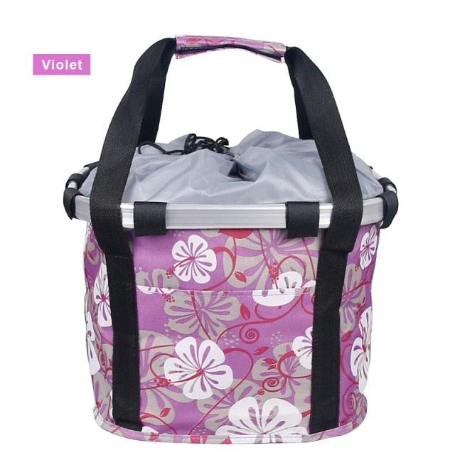 Bicycle Basket Handlebar Cycling Carryings Holder Bike Riding Pouch Cycle Biking Front Baggage Bag Load Bike Basket Detachable Bicycle Basket Folding Small Pet Cat Dog Carrier Front Handlebar Basket For Most Mountain Bikes And Bicycles Easy Install Stevvex