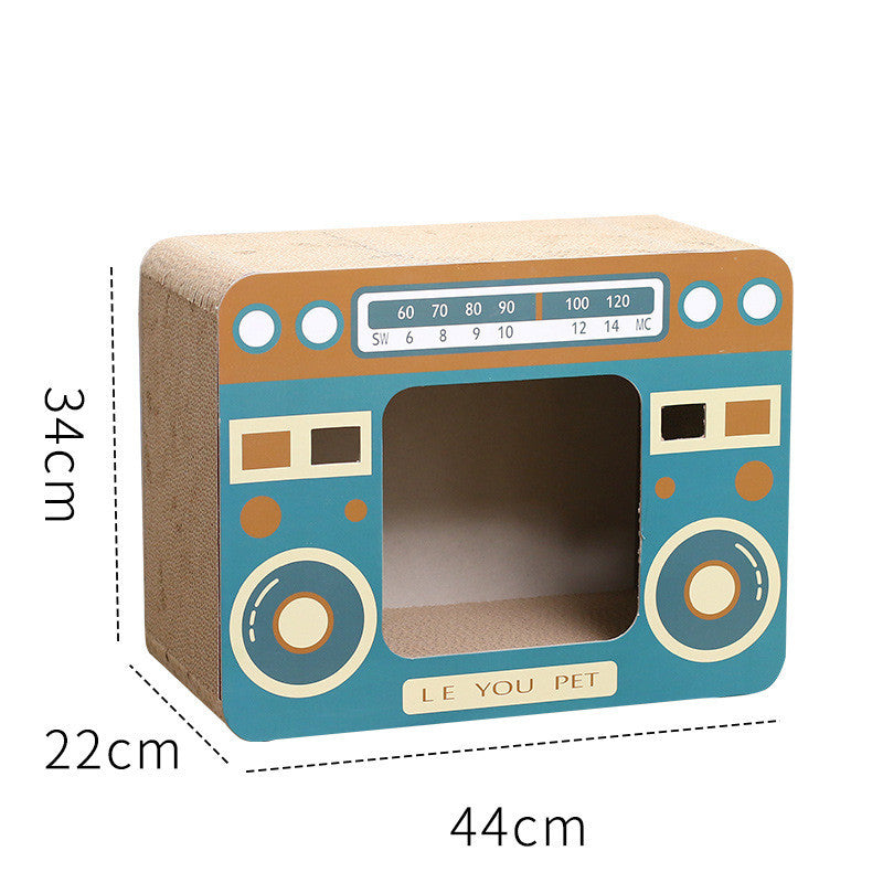 TV Set Household Fashion Scratch Board Cat Litter Box Pawpampered