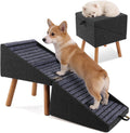 Dog Stairs for Couch 2 in 1 Foldable Pet Steps Ottoman Non Slip Wags & Whiskers Pet Supply