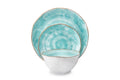 Cabana Turquoise Dinnerware little white dish