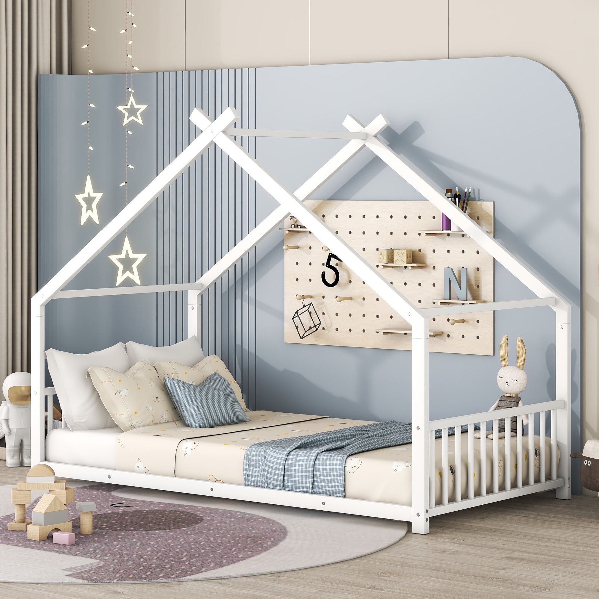 Metal House Bed Unique Piece Furniture