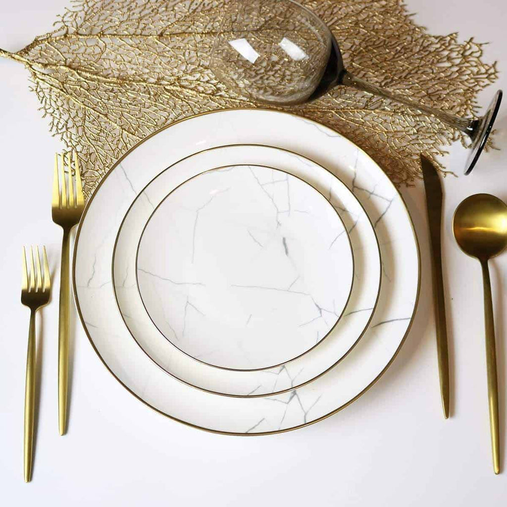 Carrera Marble Dinnerware Set little white dish