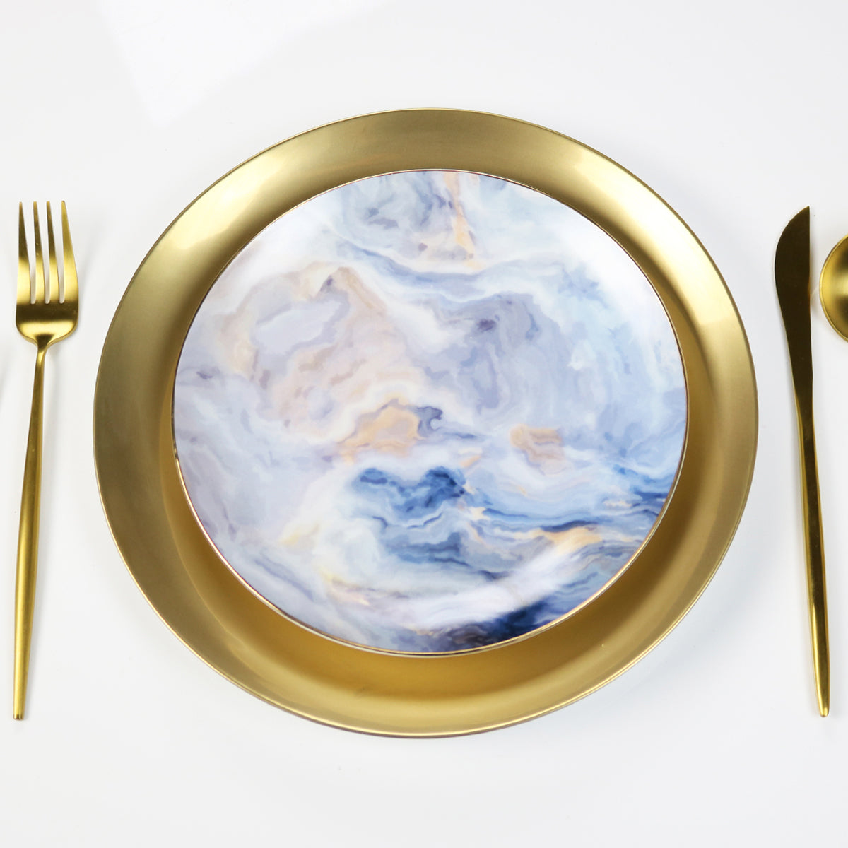 Blue Cloud China Dinnerware Set little white dish