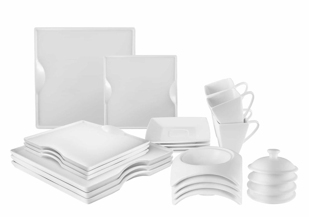 White Porcelain Dinnerware Set little white dish