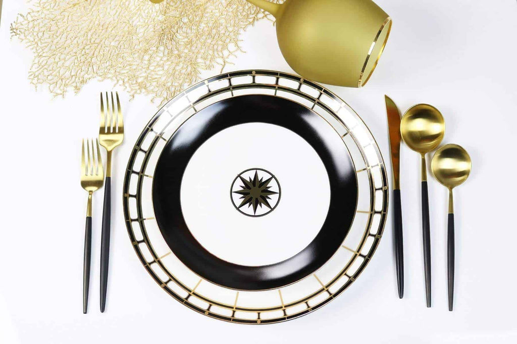 Gold Izmir Dinnerware Set little white dish