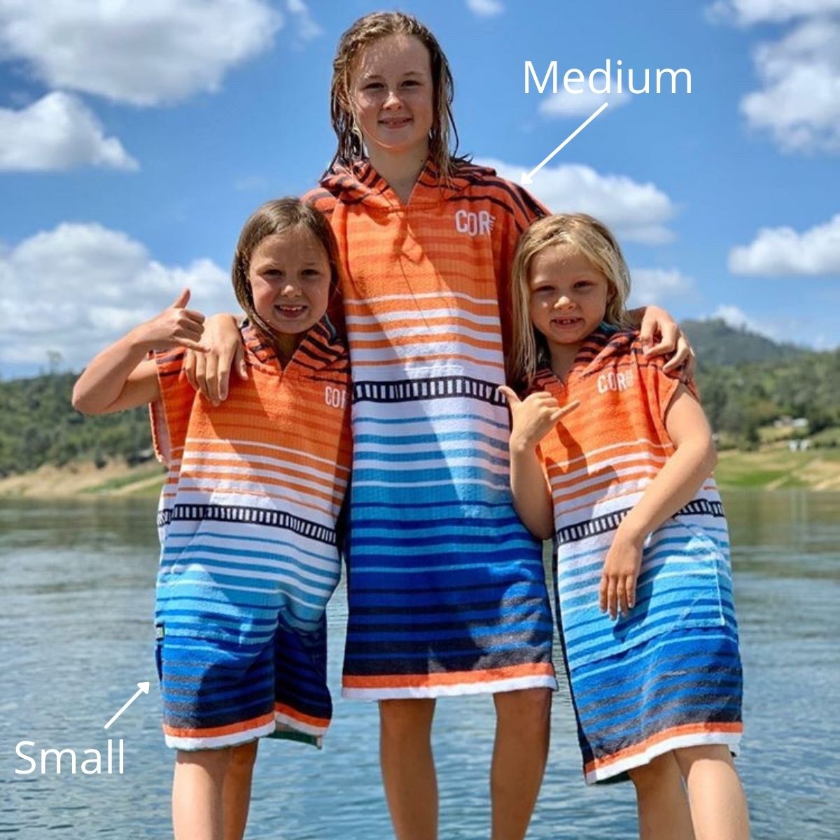 Kids Changing Towel Poncho - Sarape COR Surf