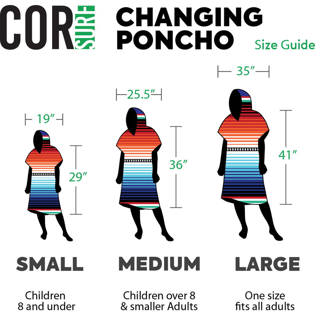 Kids Changing Towel Poncho - Sarape COR Surf