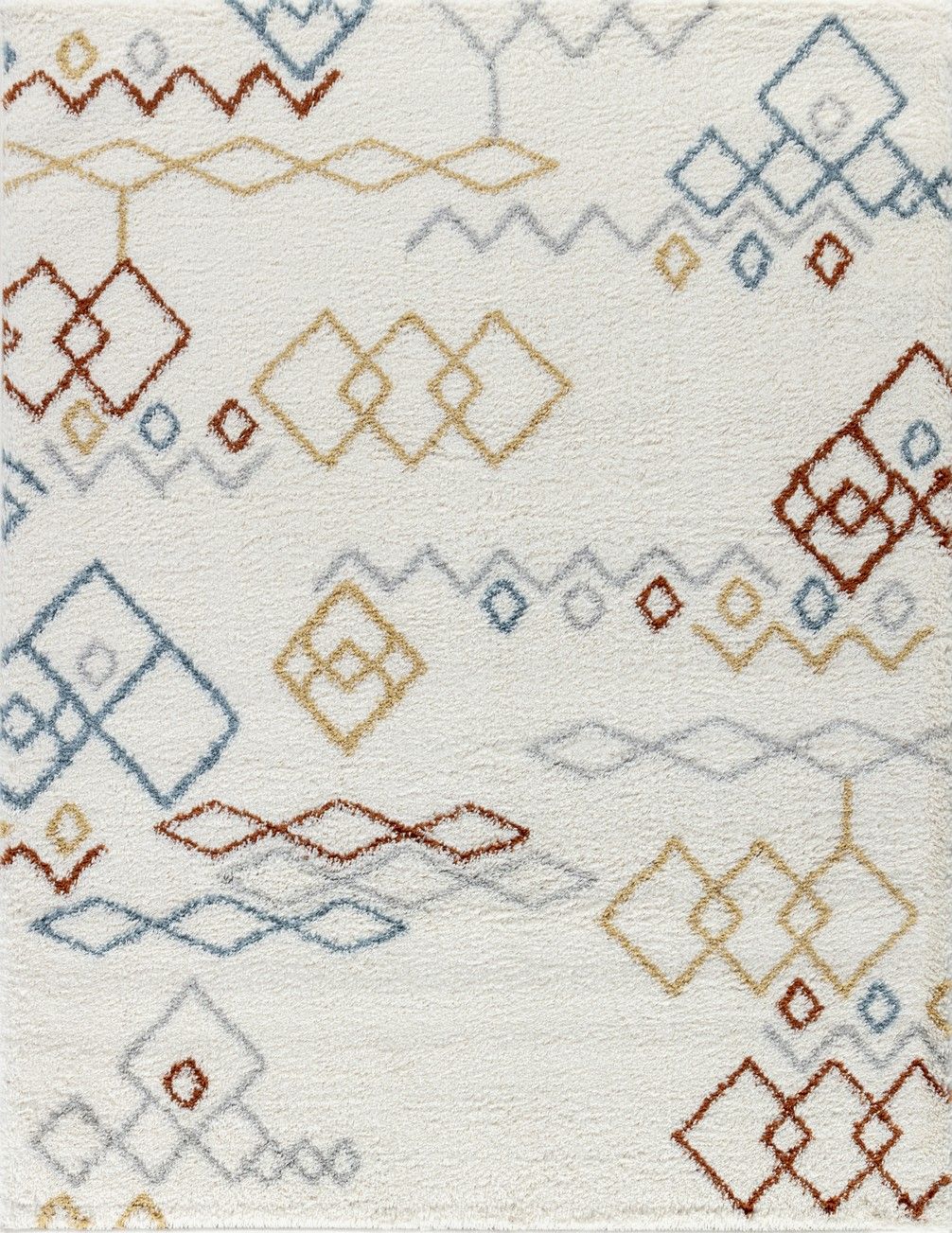 Loft Shag - 7'10" X 9'10" Shaggy Area Rug, Polypropylene - Ivory Unique Piece Furniture