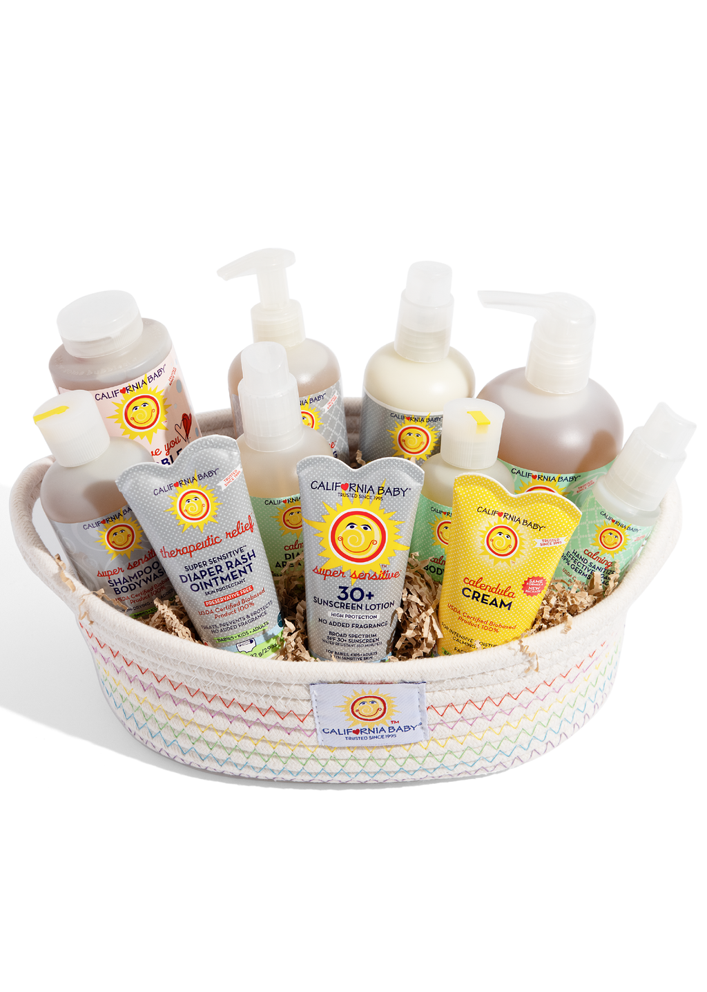 Deluxe Newborn Gift Basket California Baby