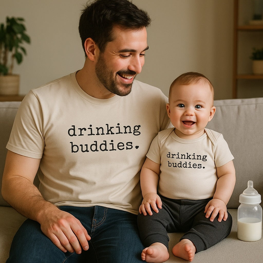 graphic bodysuit | drinking buddies Finn + Emma