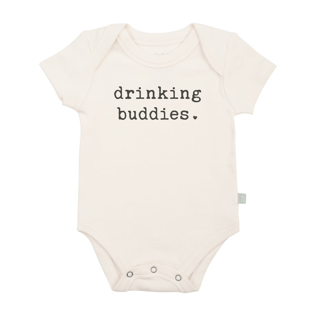 graphic bodysuit | drinking buddies Finn + Emma