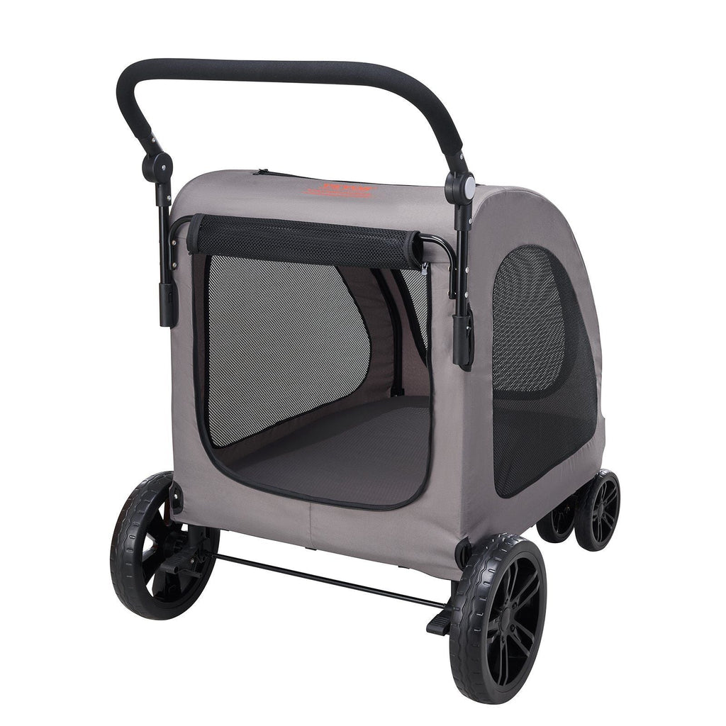 Pet Stroller - 4-Wheels Dog Stroller Carrier 160lbs Weight Capacity Portable Berry Charmz