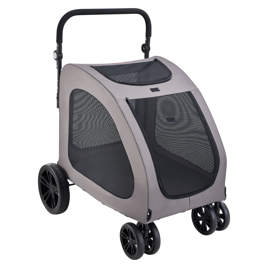 Pet Stroller - 4-Wheels Dog Stroller Carrier 160lbs Weight Capacity Portable Berry Charmz