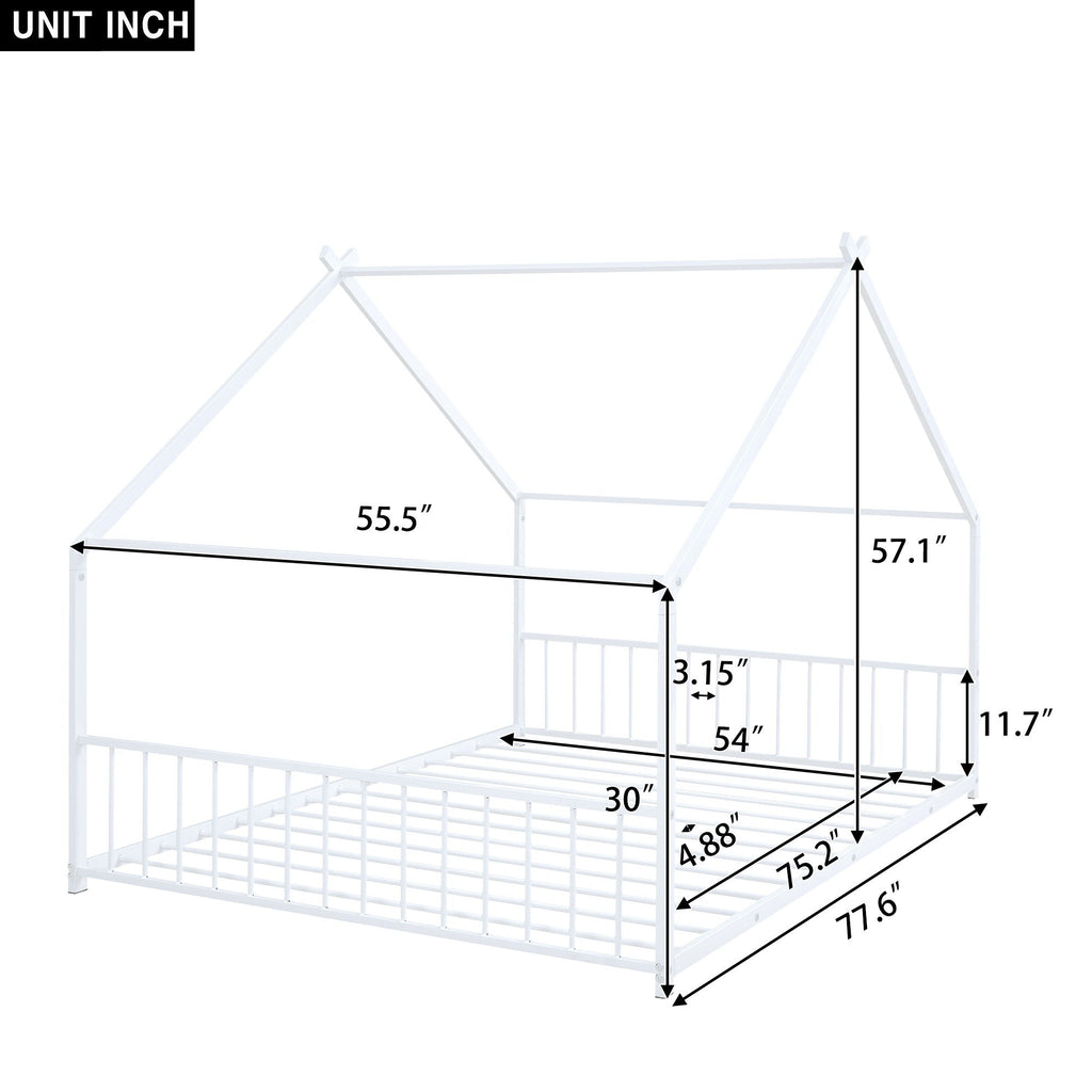 Metal House Bed Unique Piece Furniture