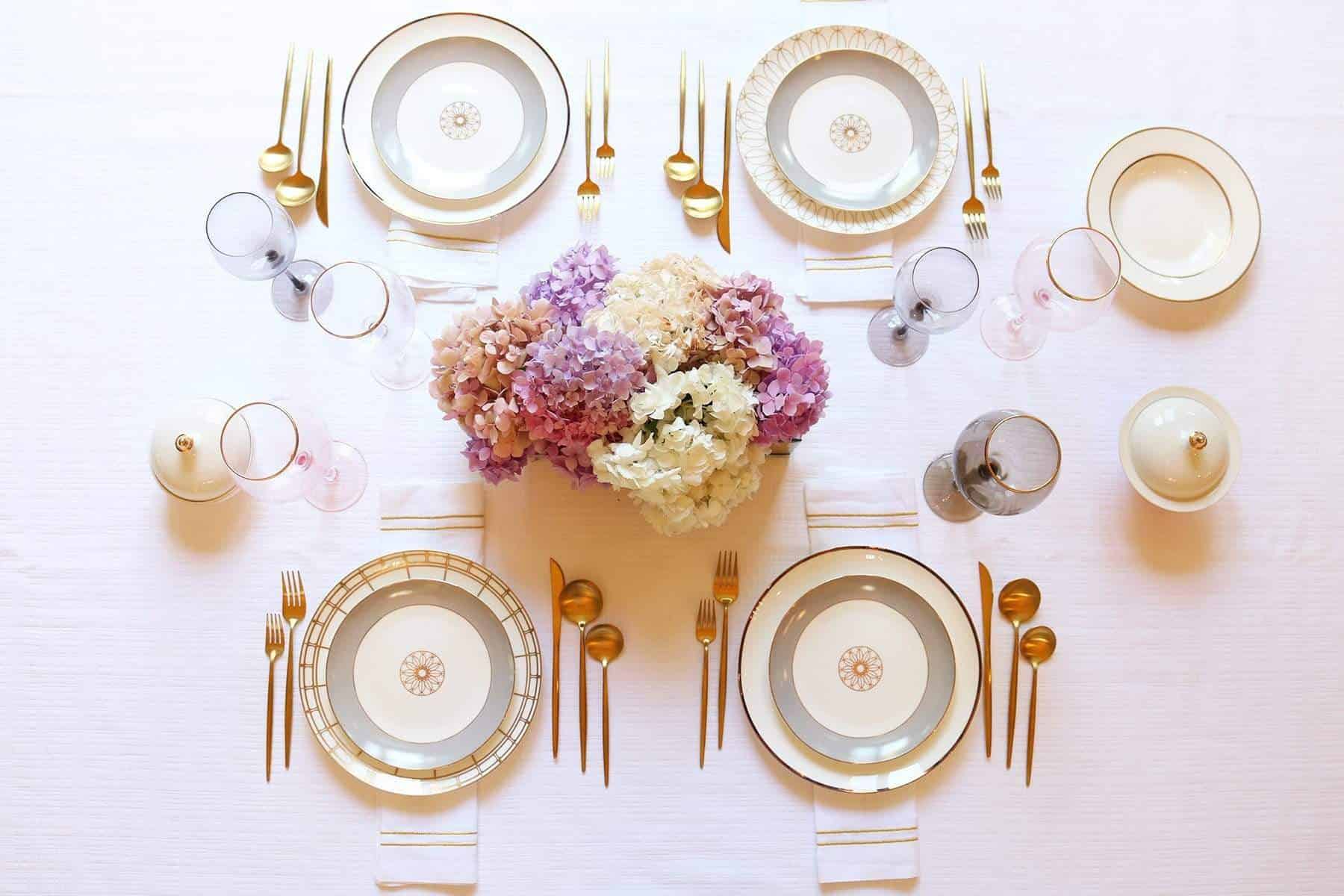 Gold Izmir Dinnerware Set little white dish