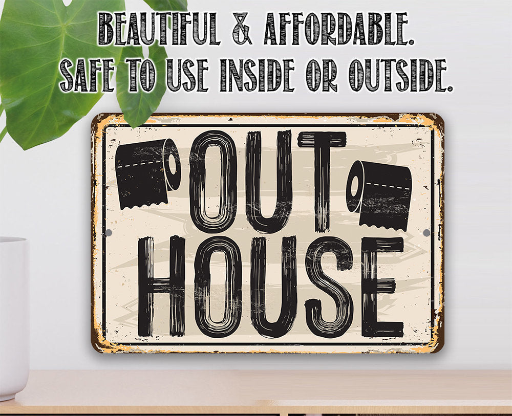 Out House - Metal Sign Lone Star Art