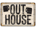 Out House - Metal Sign Lone Star Art