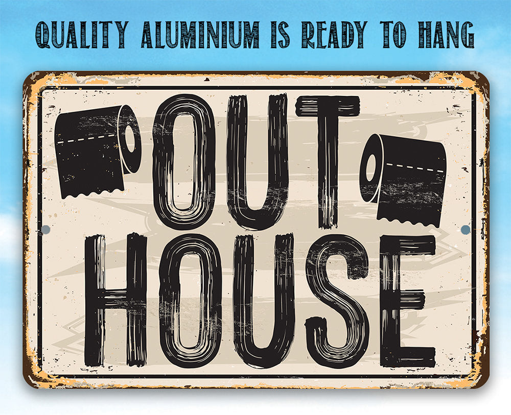 Out House - Metal Sign Lone Star Art