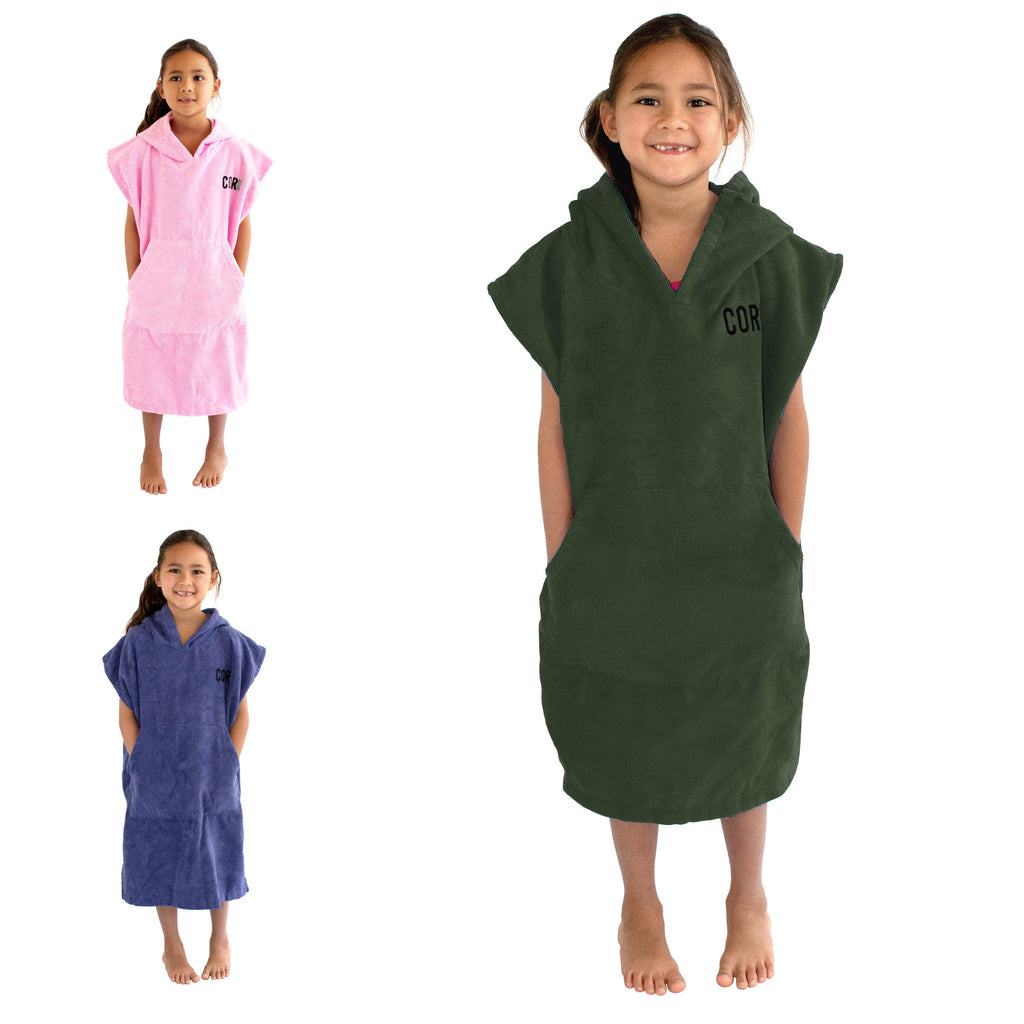 Kids Changing Towel Poncho - Solid Colors COR Surf