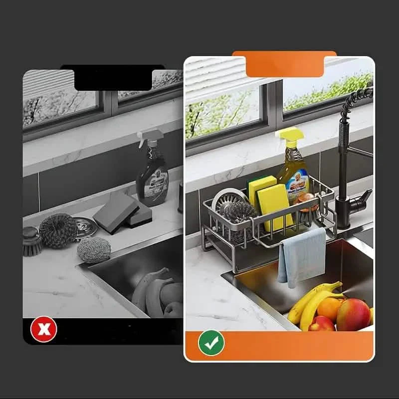 Kitchen Storage with Drain Basket DailySale