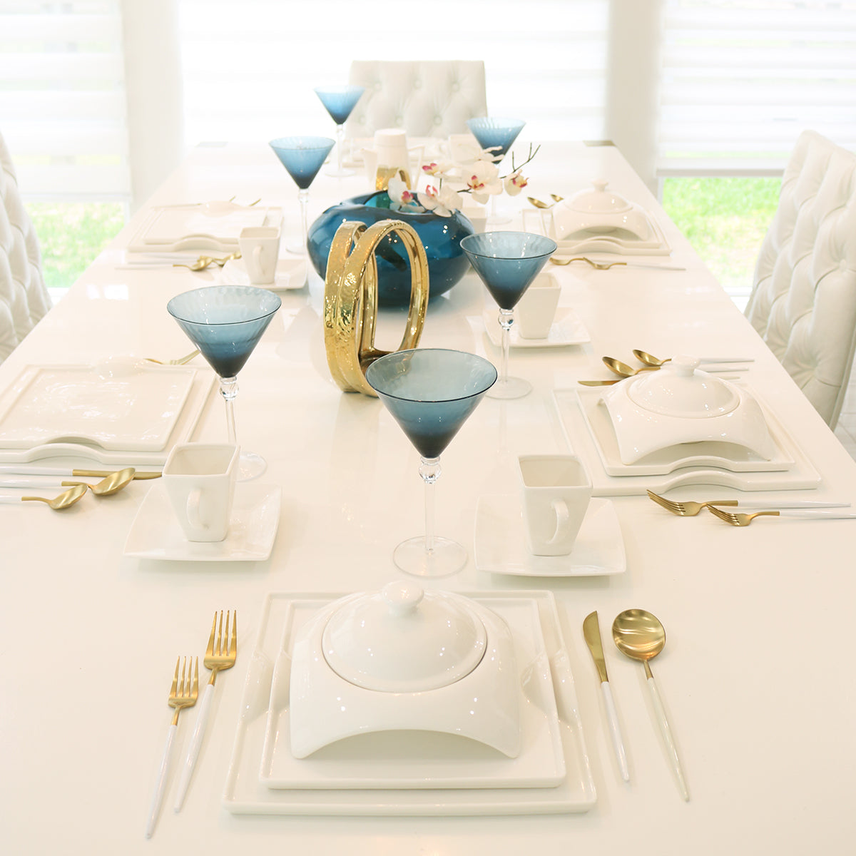 White Porcelain Dinnerware Set little white dish