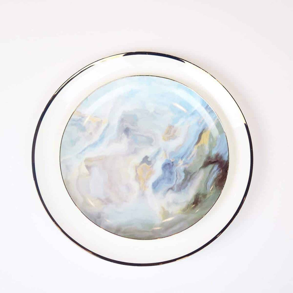 Blue Cloud China Dinnerware Set little white dish